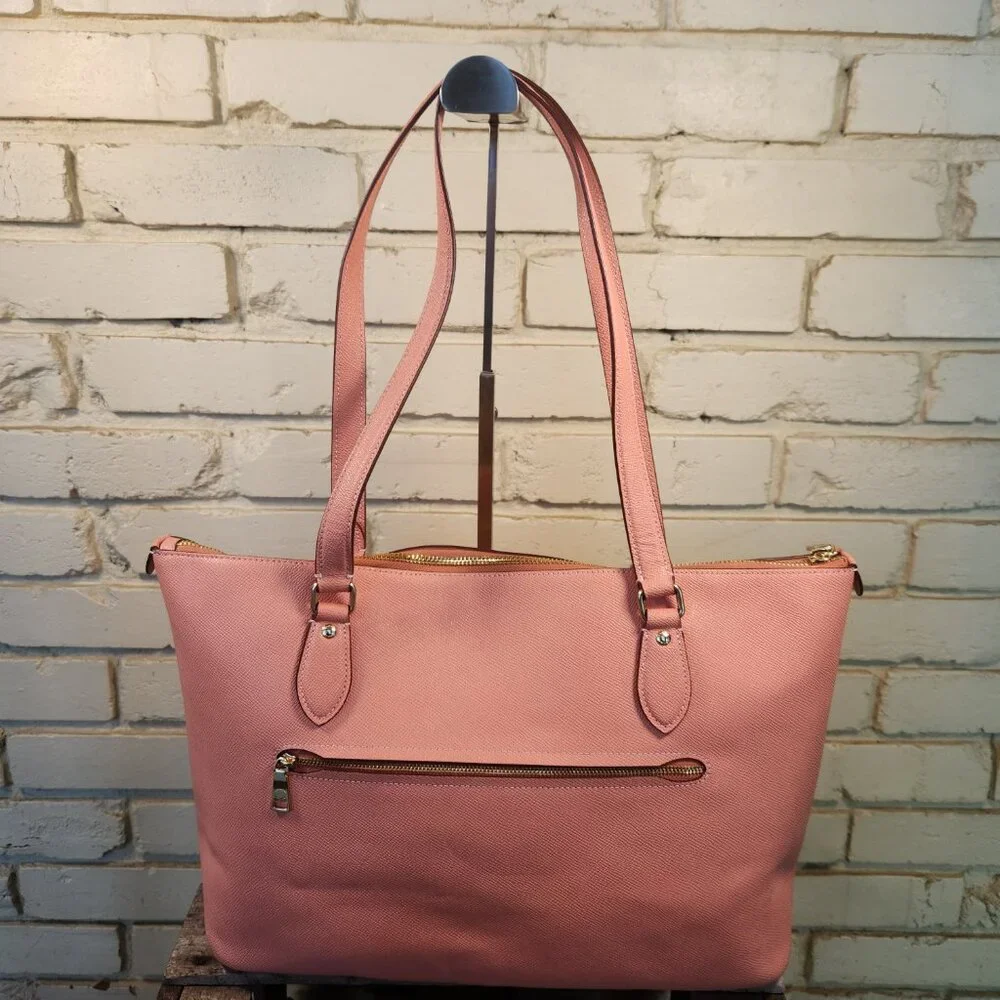 New Coach Gallery Coral Shoulder Bag Tote Purse Xl